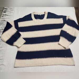 Madewell Striped Lakeville Pullover Sweater Size M